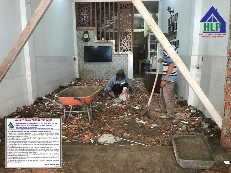 Hiếu Lộc Phát sẽ đến tận nơi khách hàng khảo sát hiện trạng. tư vấn các phương án cải tạo.